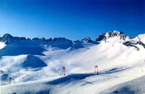 Blick auf einen Teil des Zugspitzplatts